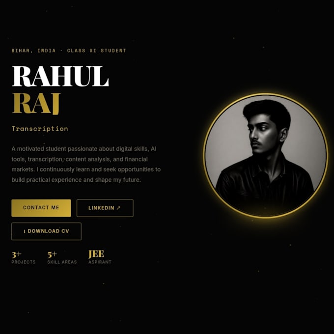 create a modern portfolio website using ai tools