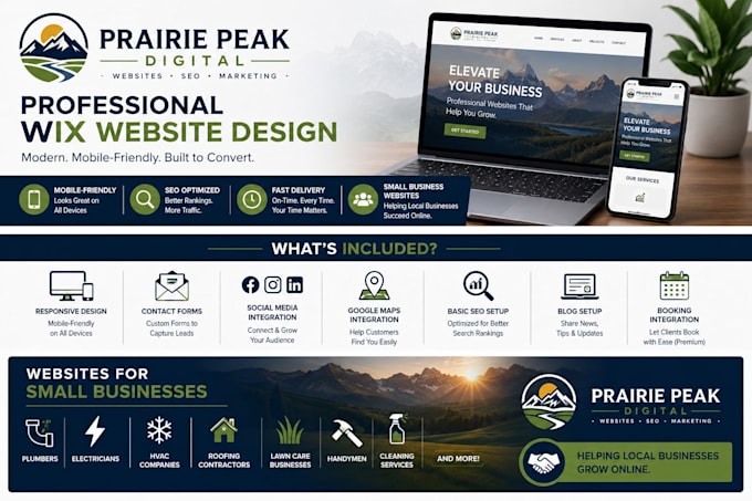 build a professional website for contractors