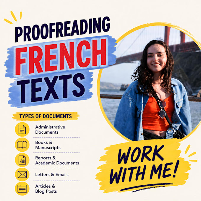 proofread and edit any french text
