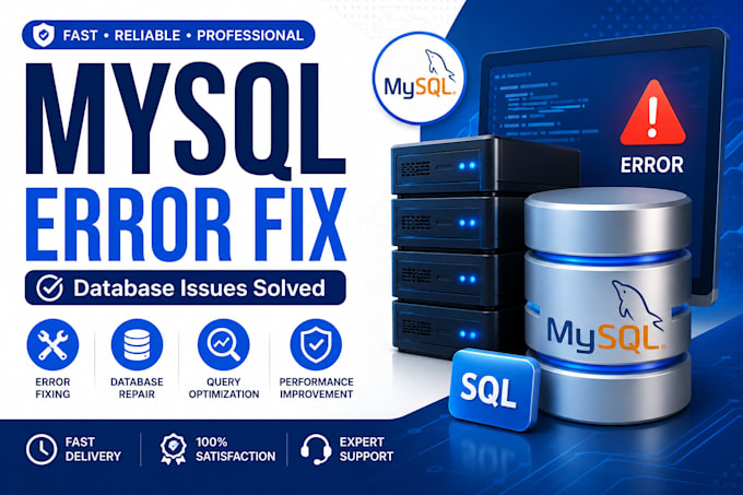 fix mysql errors, database issues and sql problems