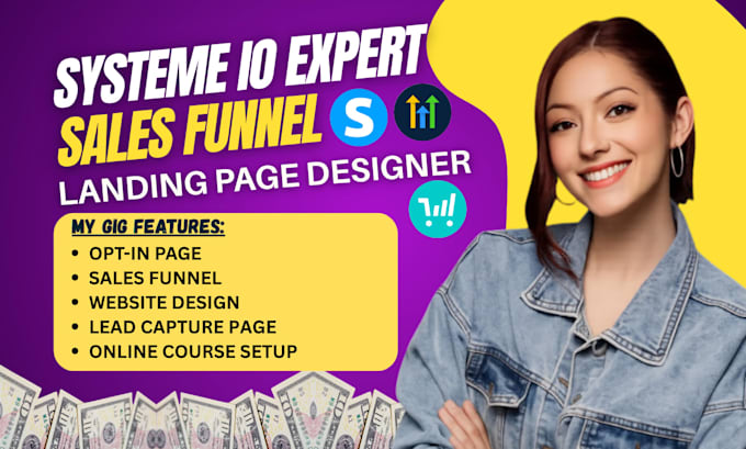 build systeme io, systeme io lead capture page, systeme io website landing page
