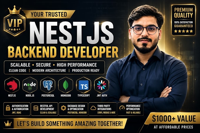 be your nestjs backend developer
