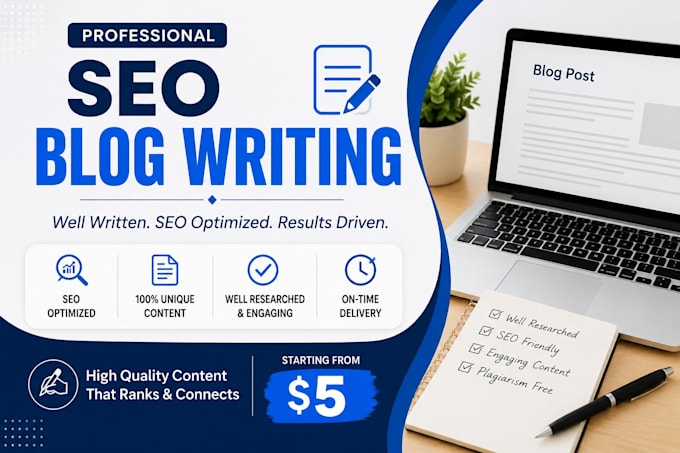 write SEO friendly blog posts and articles