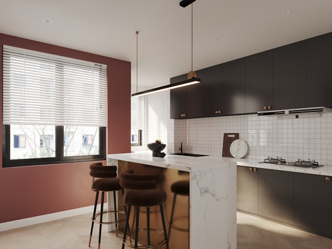realistic 3d interior rendering and ai concept design