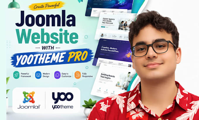 joomla website using yootheme pro, yootheme joomla template