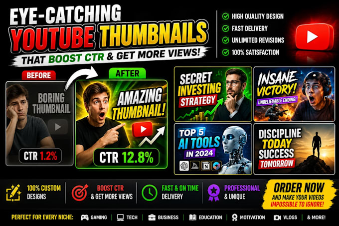design viral ai youtube thumbnails that get clicks