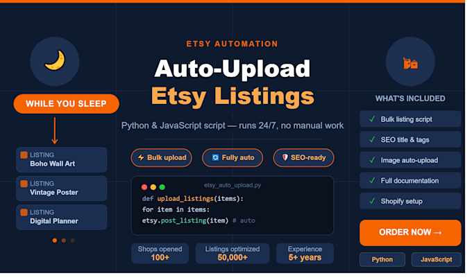 auto upload etsy listings with python script