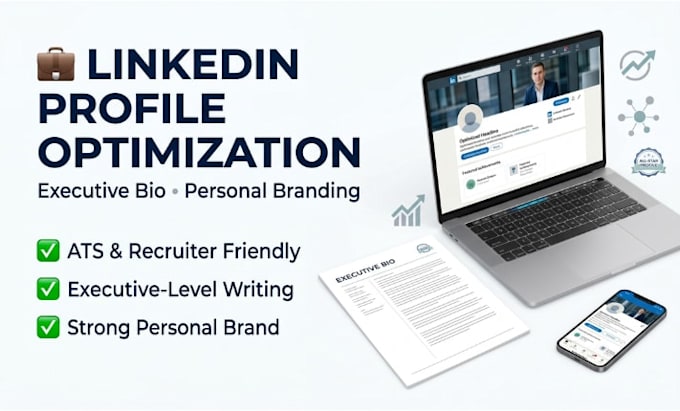 write professional linkedin profile optimization and executive bio
