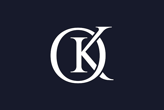 a unique minimalist monogram logo