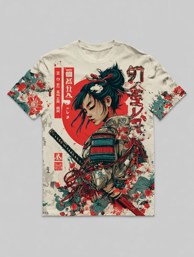 japanese t shirt illustration