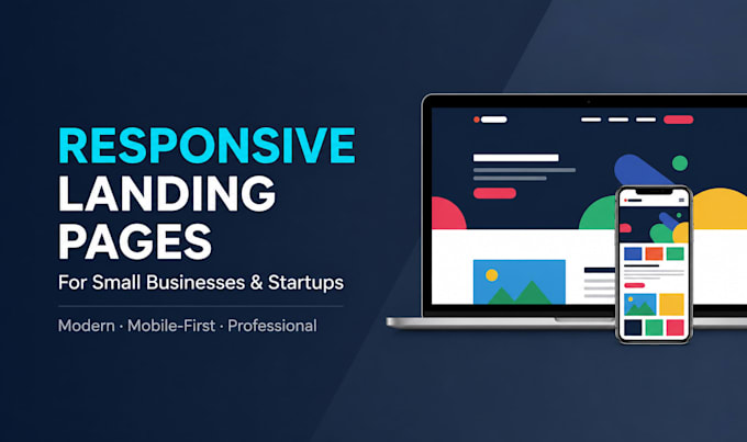 design a responsive landing page for your business