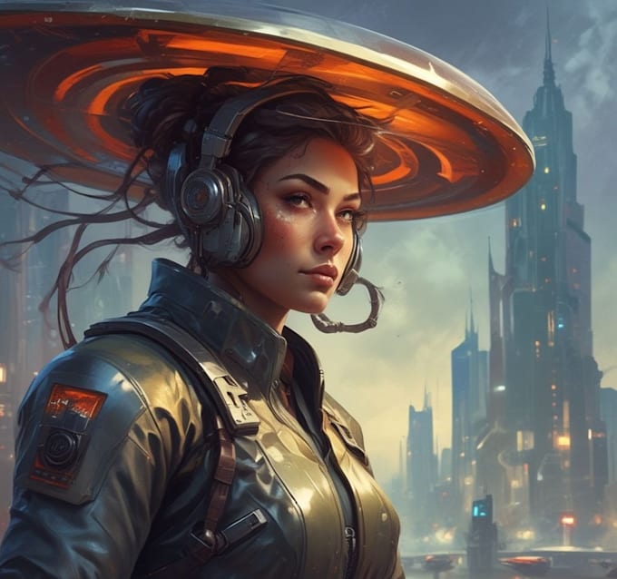 design high quality sci fi character or sci fi character
