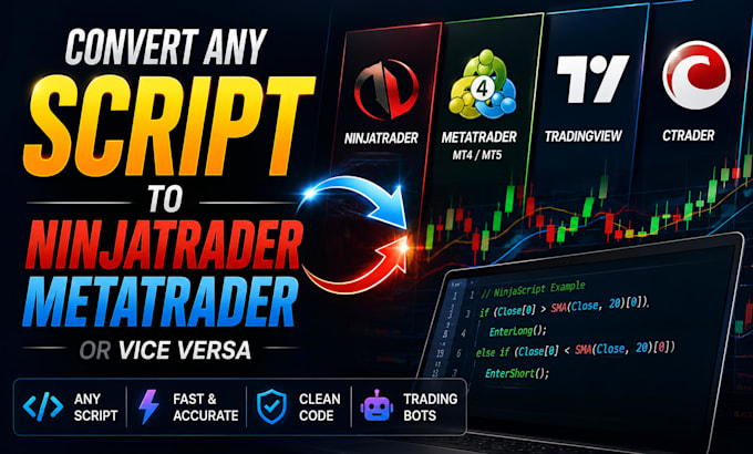 convert any script to ninjatrader, metatrader or vice versa
