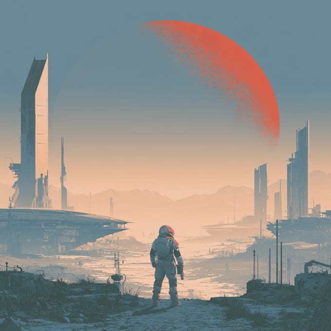 design sci fi illustration and sci fi sci fi illustration