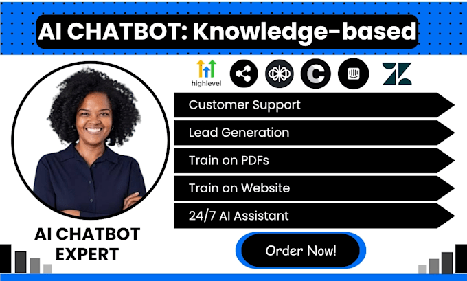 build knowledge base ai chatbot, train on website PDF document, voiceflow on ghl
