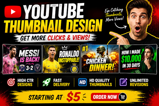 design youtube thumbnails that increase CTR and views