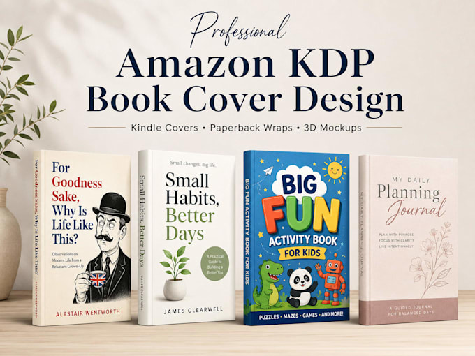 design a full KDP paperback cover with spine