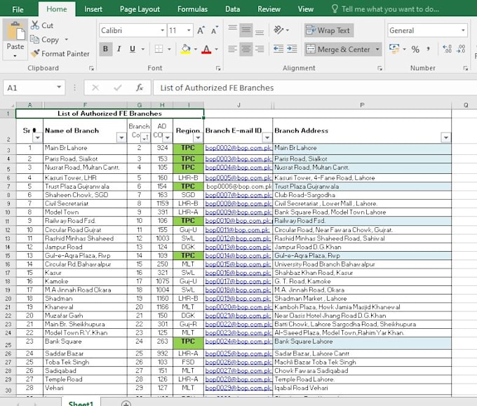 accurate data entry and excel tasks