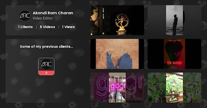 video editing and motion graphics