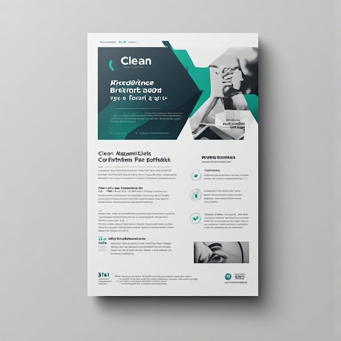 design a clean professional flyer
