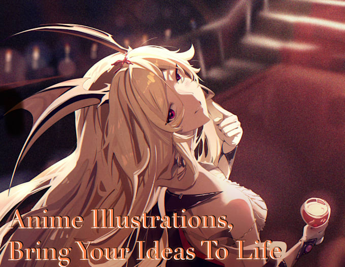 draw vibrant anime character illustrations, vtuber, ocs, etc
