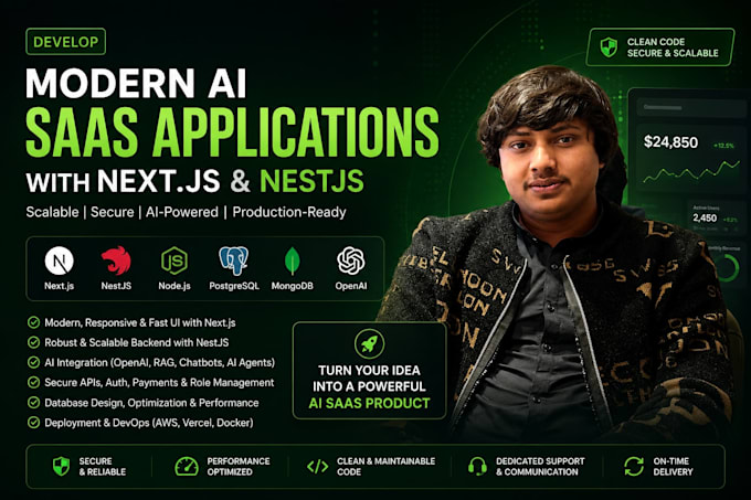 develop modern ai saas applications with nextjs and nestjs