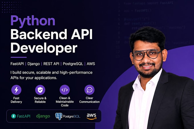 build or fix python fastapi and django rest apis