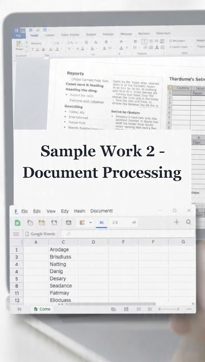 do fast and accurate data entry in excel word google sheets