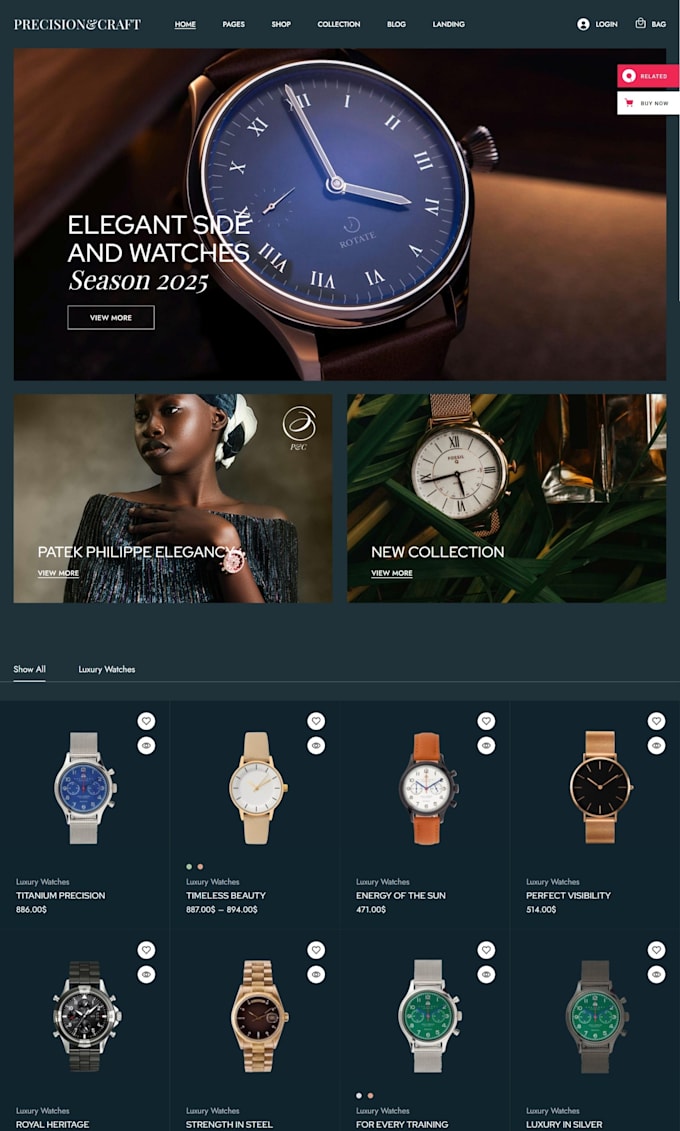 develop modern wordpress websites, redesigns, and clones