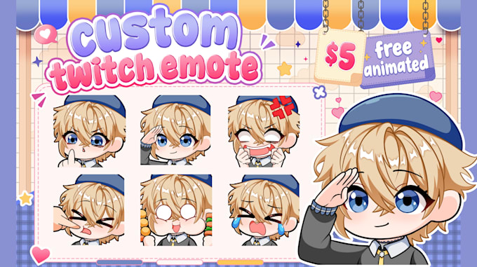 draw twitch emotes, badges, animated emotes for twitch, and vtuber stream
