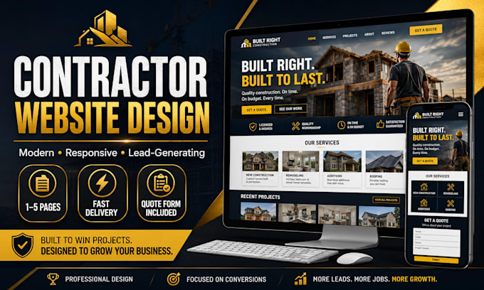 build a professional construction website for your business