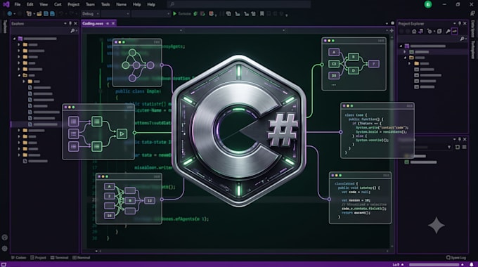 develop custom c sharp console applications and backend algorithms