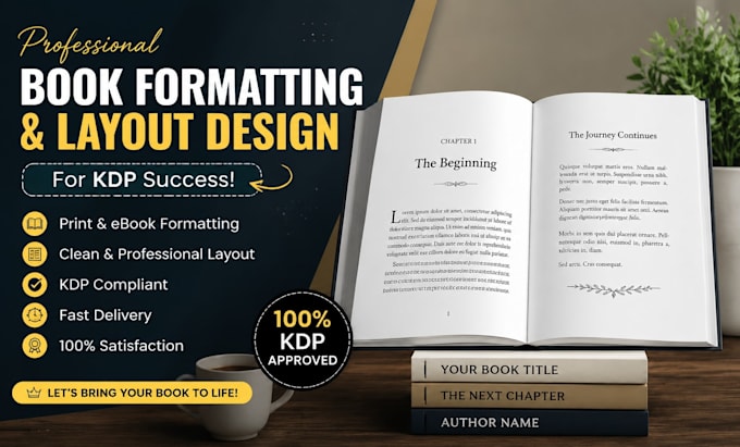 design book formatting and layout, KDP book formatting
