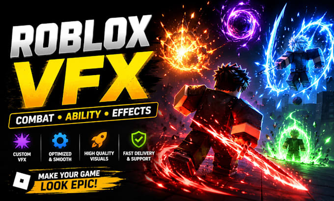 create custom roblox vfx, combat effects and ability vfx