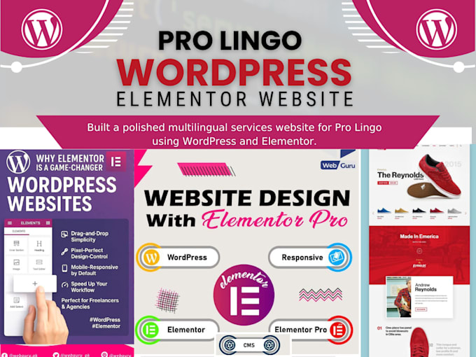 wordpress website development using elementor pro and acf