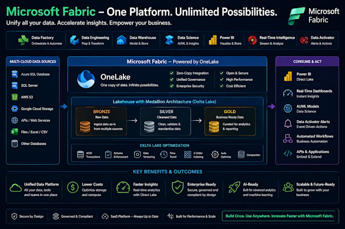 build microsoft fabric data solutions