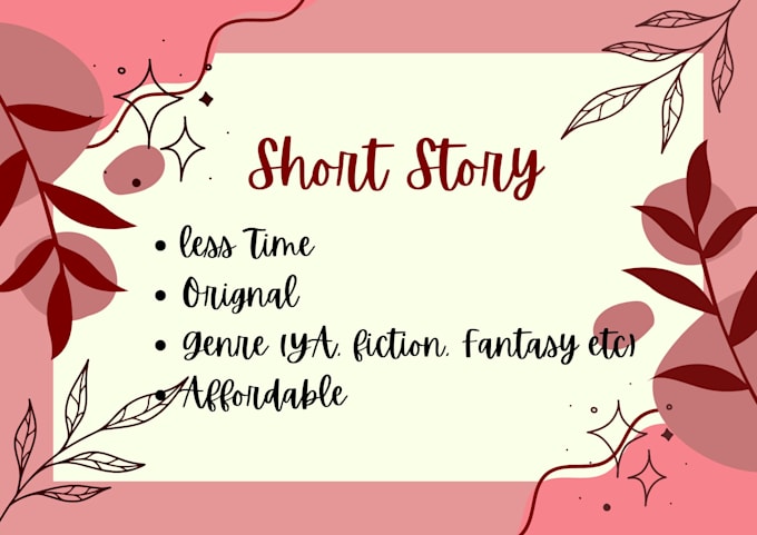 write short stories for you