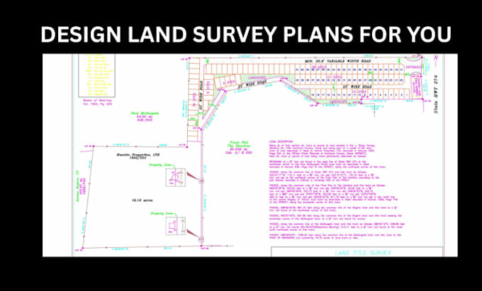 design land survey plans for you