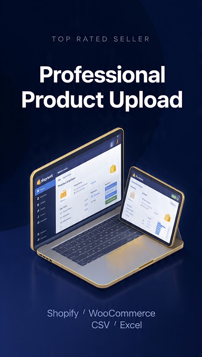 shopify product listing and data entry