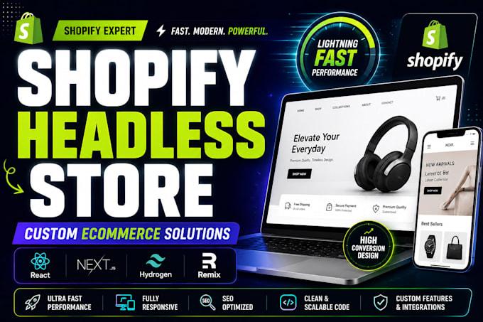 build shopify headless store with custom ecommerce development