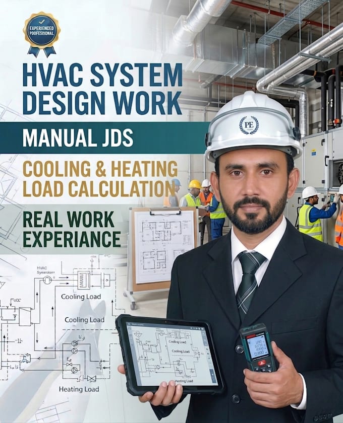 do manual j d and s load calculations with duct design