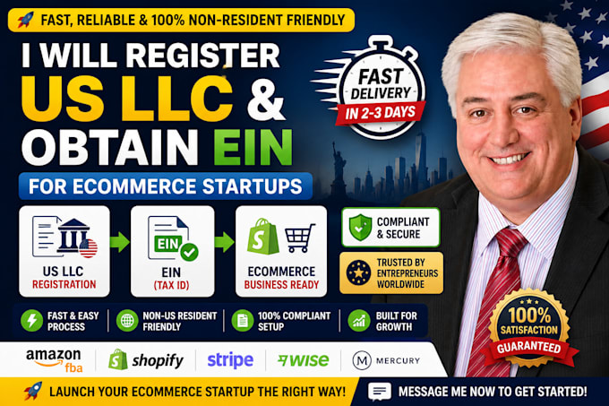 register US llc business and obtain ein for ecommerce startups