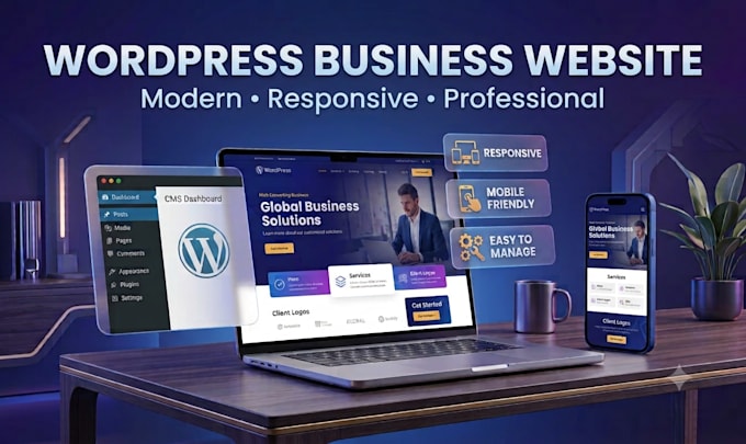build a wordpress buisness  website using elementor