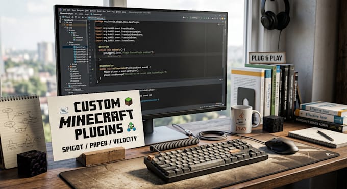 develop a custom minecraft plugin for your server