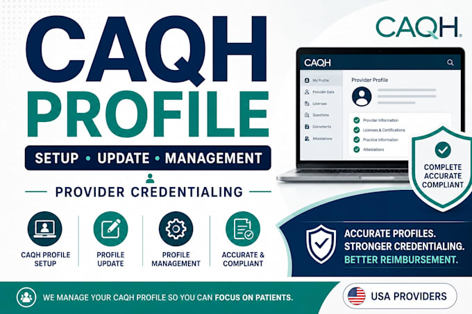 register, complete, update, and manage your caqh profile