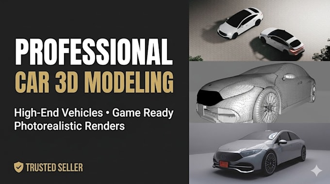 create custom 3d vehicle models for rendering and manufacturing