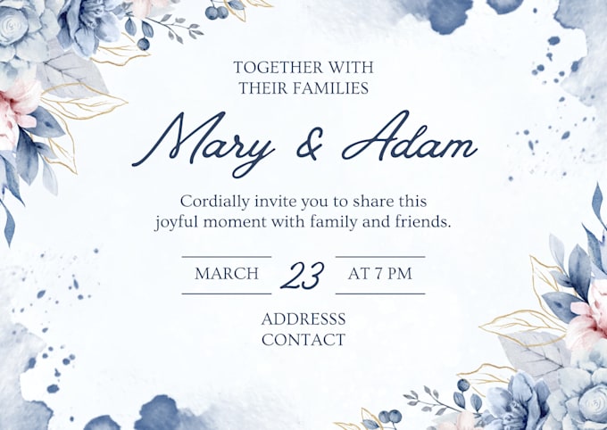 create modern invitation cards