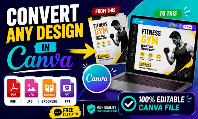 redesign, recreate, duplicate, or convert any design in canva