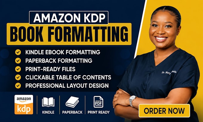 book formatting for kindle ebook and paperback