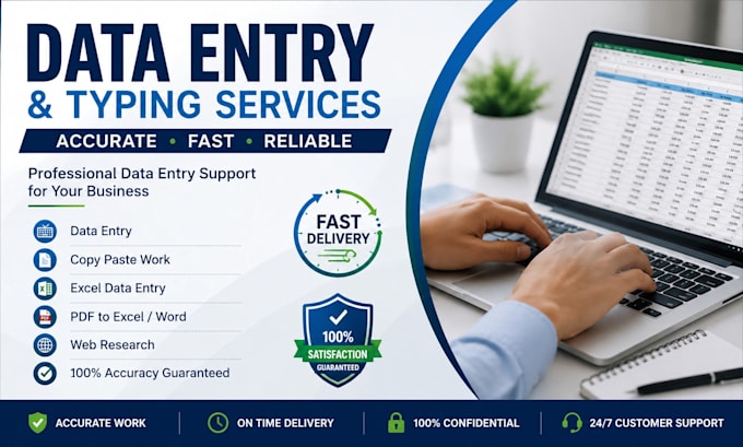 do data entry and typing work professionally